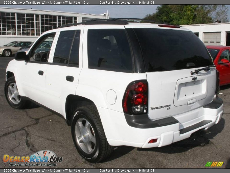 2006 Chevrolet TrailBlazer LS 4x4 Summit White / Light Gray Photo #8