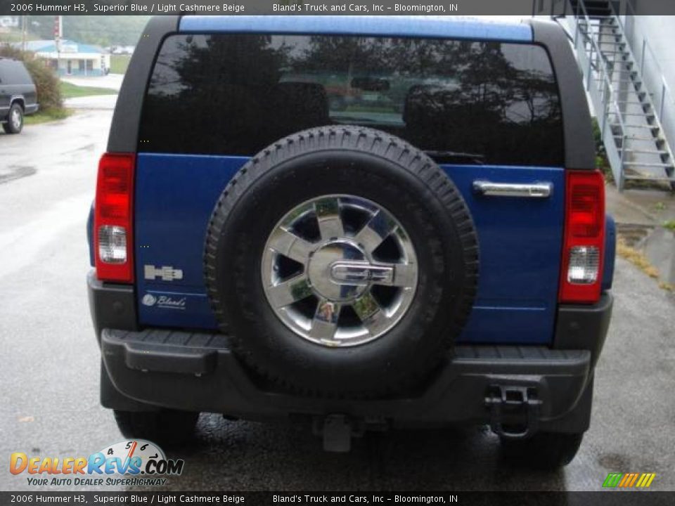 2006 Hummer H3 Superior Blue / Light Cashmere Beige Photo #12