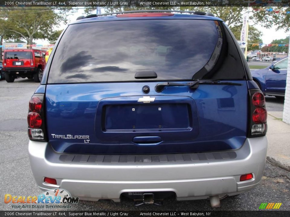 2006 Chevrolet TrailBlazer LT 4x4 Superior Blue Metallic / Light Gray Photo #5