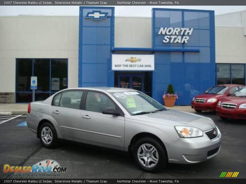 2007 Chevrolet Malibu LS Sedan Silverstone Metallic / Titanium Gray Photo #1