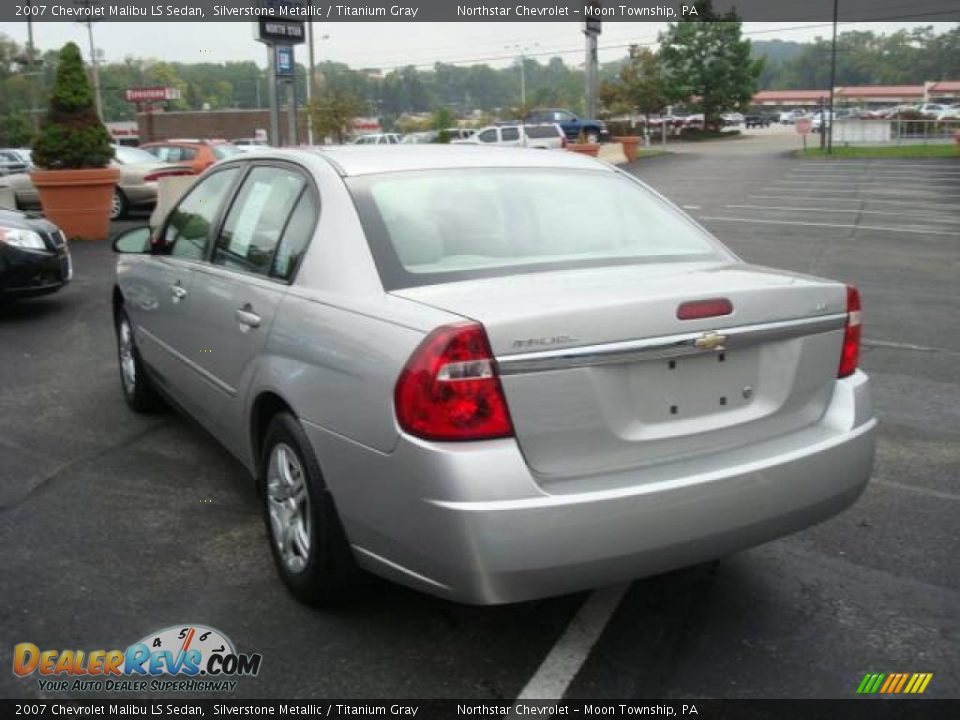 2007 Chevrolet Malibu LS Sedan Silverstone Metallic / Titanium Gray Photo #5
