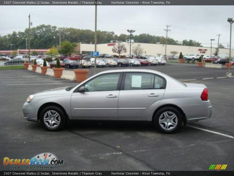 2007 Chevrolet Malibu LS Sedan Silverstone Metallic / Titanium Gray Photo #6