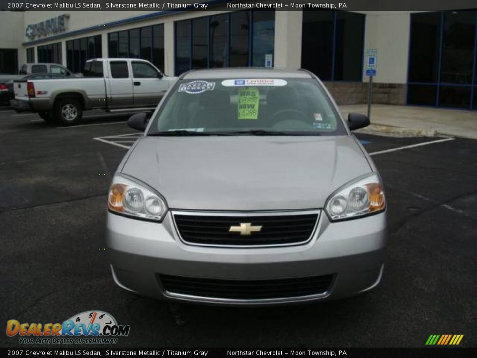 2007 Chevrolet Malibu LS Sedan Silverstone Metallic / Titanium Gray Photo #8