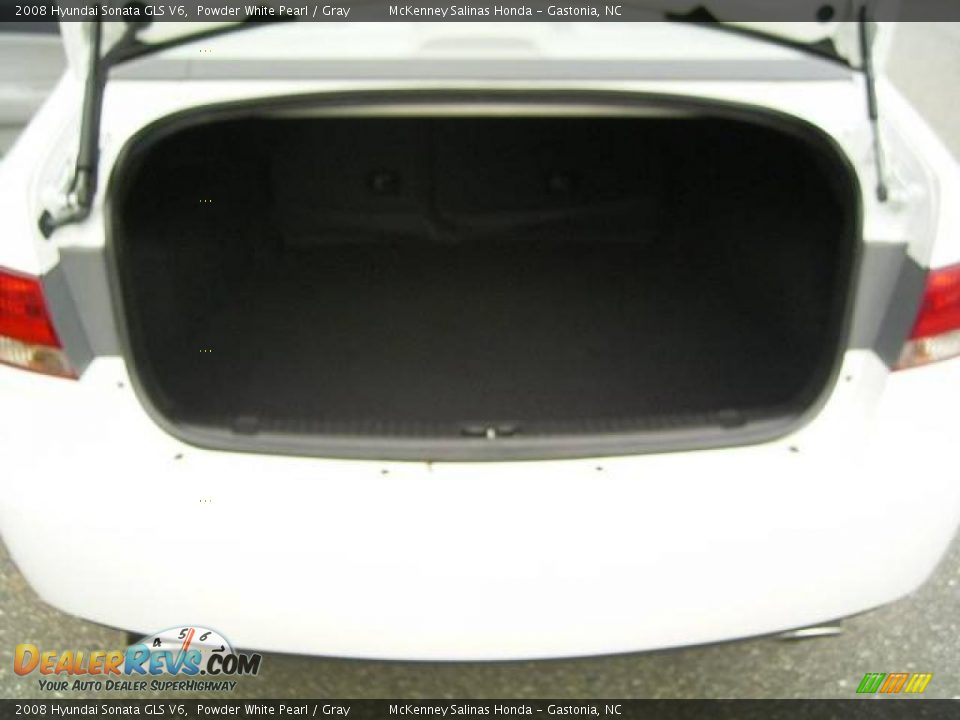 2008 Hyundai Sonata GLS V6 Powder White Pearl / Gray Photo #17
