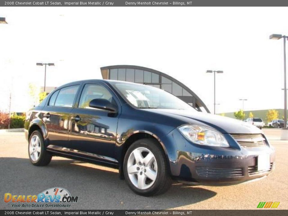 2008 Chevrolet Cobalt LT Sedan Imperial Blue Metallic / Gray Photo #3
