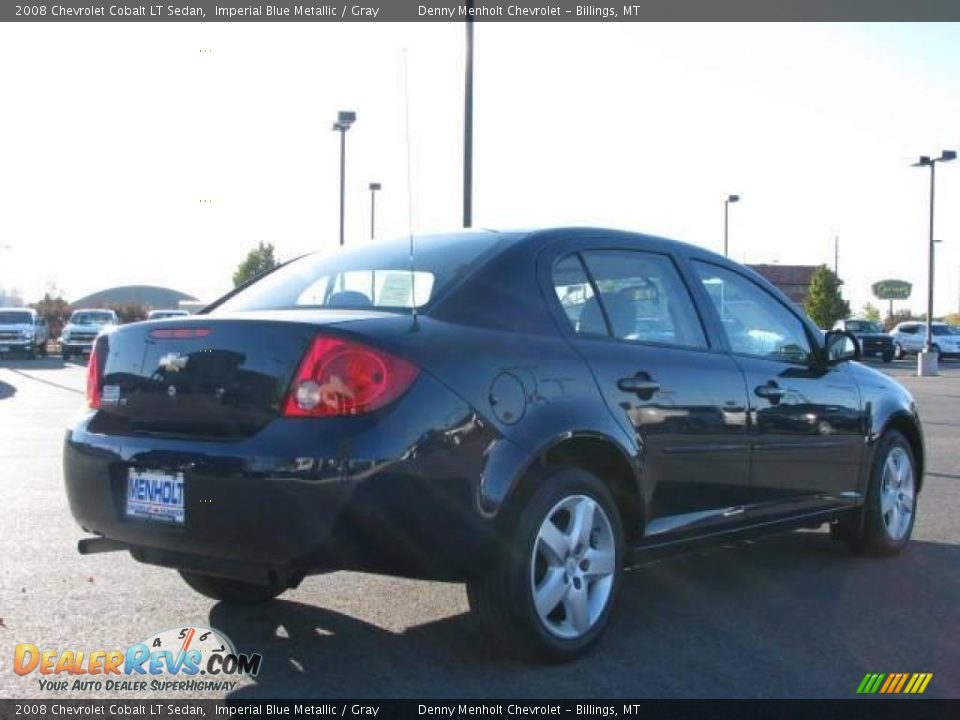 2008 Chevrolet Cobalt LT Sedan Imperial Blue Metallic / Gray Photo #4