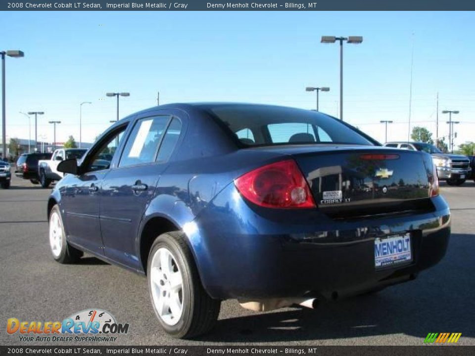 2008 Chevrolet Cobalt LT Sedan Imperial Blue Metallic / Gray Photo #5