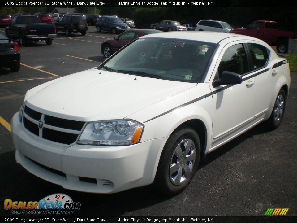 2009 Dodge Avenger SE Stone White / Dark Slate Gray Photo #1