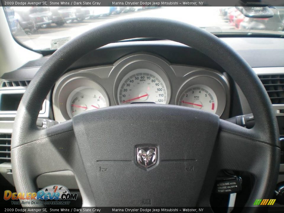 2009 Dodge Avenger SE Stone White / Dark Slate Gray Photo #4