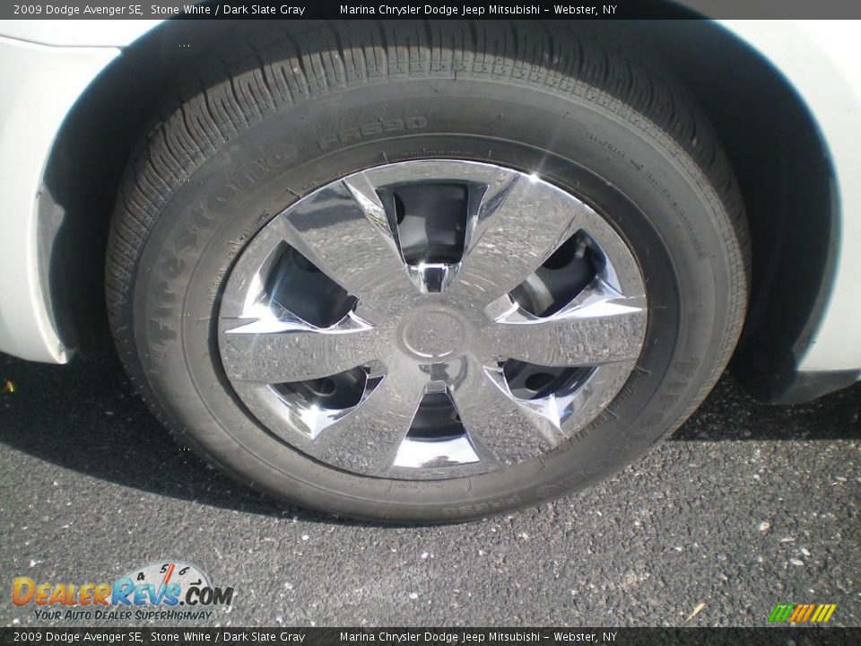 2009 Dodge Avenger SE Stone White / Dark Slate Gray Photo #5