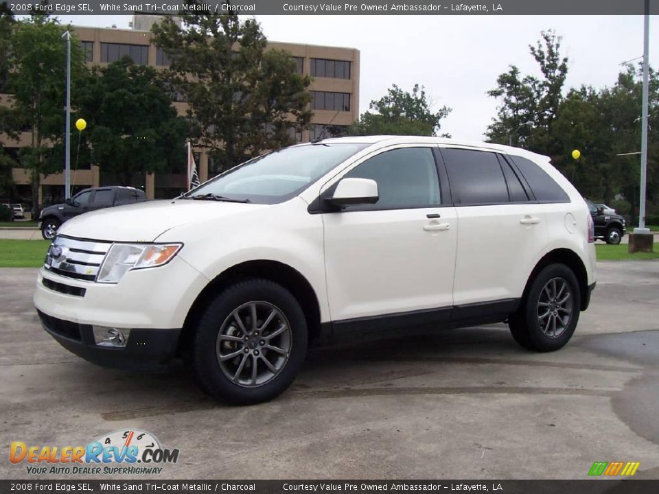 2008 Ford Edge SEL White Sand Tri-Coat Metallic / Charcoal Photo #1