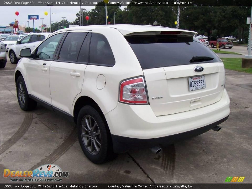 2008 Ford Edge SEL White Sand Tri-Coat Metallic / Charcoal Photo #3