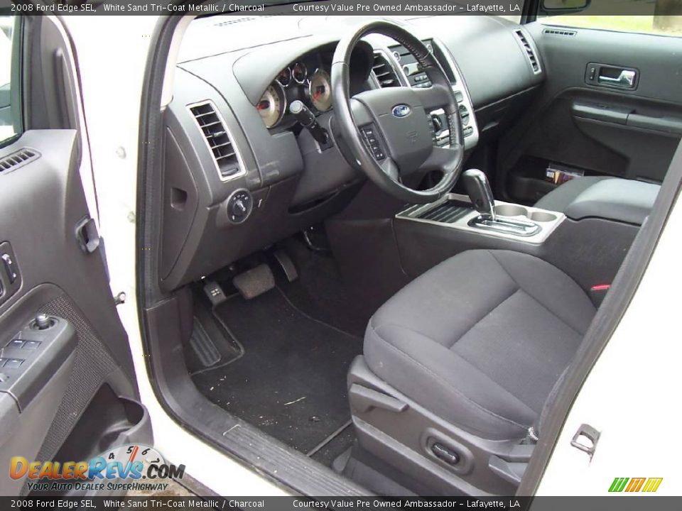 2008 Ford Edge SEL White Sand Tri-Coat Metallic / Charcoal Photo #7