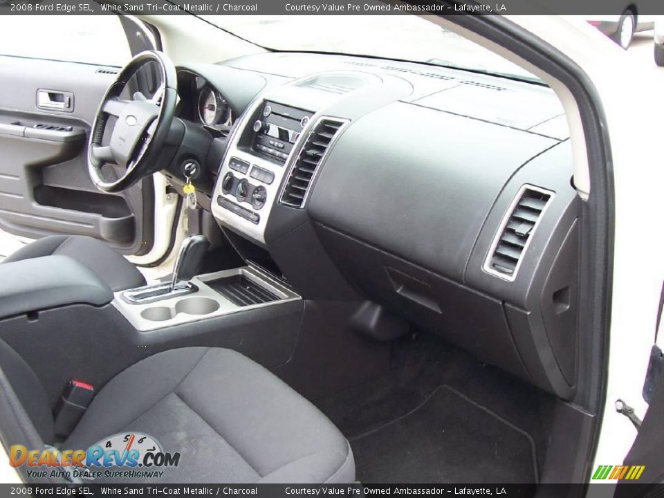 2008 Ford Edge SEL White Sand Tri-Coat Metallic / Charcoal Photo #8