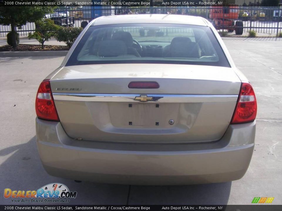 2008 Chevrolet Malibu Classic LS Sedan Sandstone Metallic / Cocoa/Cashmere Beige Photo #6