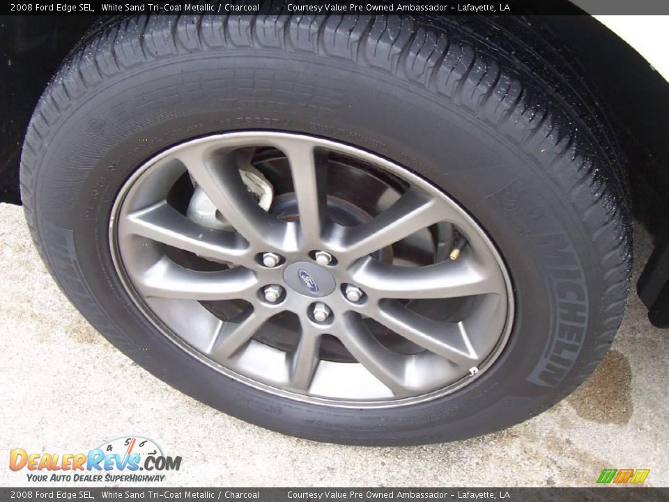 2008 Ford Edge SEL White Sand Tri-Coat Metallic / Charcoal Photo #12