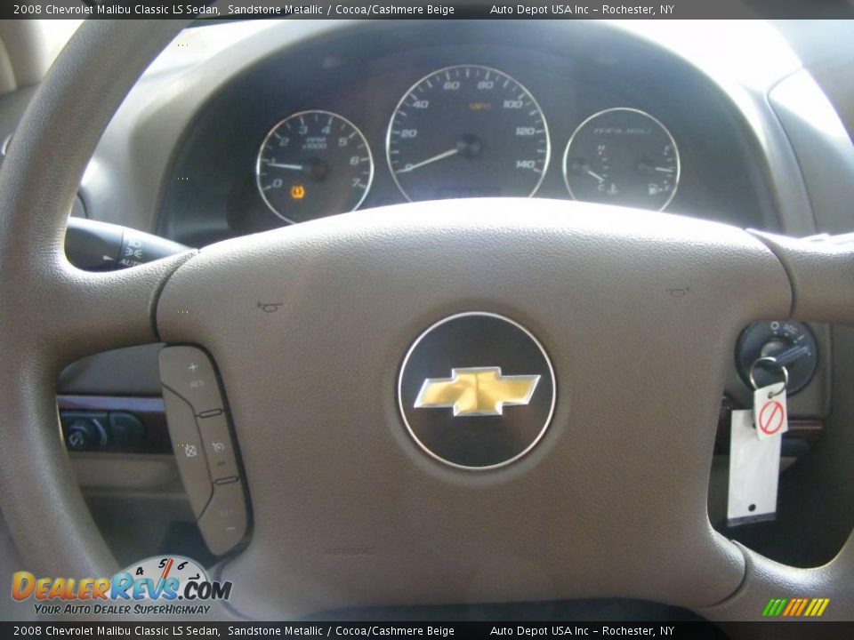 2008 Chevrolet Malibu Classic LS Sedan Sandstone Metallic / Cocoa/Cashmere Beige Photo #12