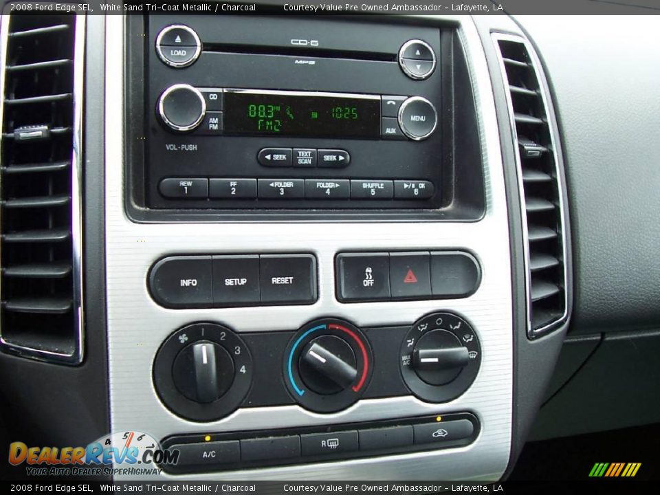2008 Ford Edge SEL White Sand Tri-Coat Metallic / Charcoal Photo #15
