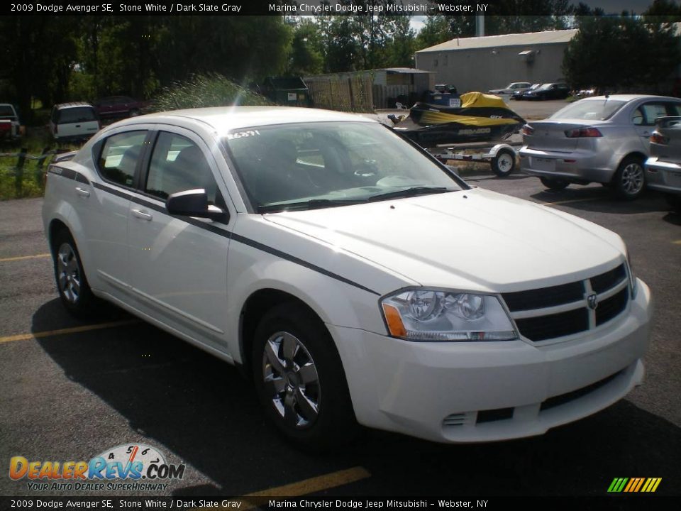 2009 Dodge Avenger SE Stone White / Dark Slate Gray Photo #11