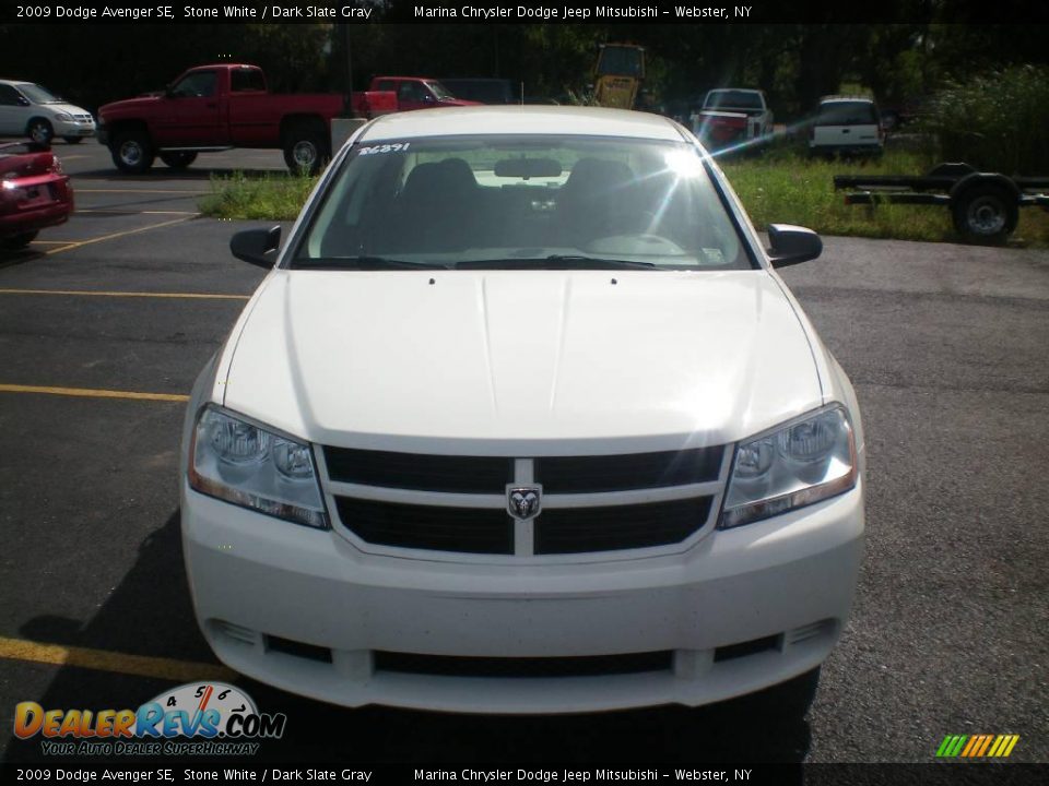2009 Dodge Avenger SE Stone White / Dark Slate Gray Photo #12