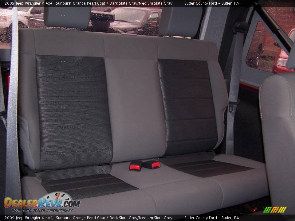 2009 Jeep Wrangler X 4x4 Sunburst Orange Pearl Coat / Dark Slate Gray/Medium Slate Gray Photo #8