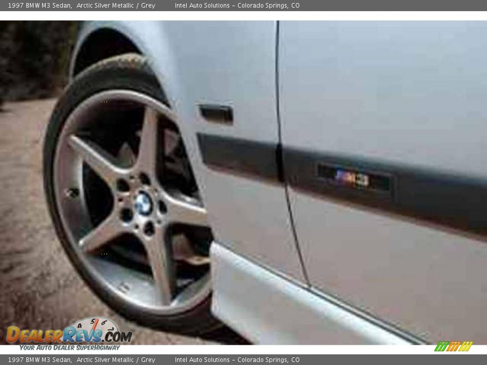 1997 BMW M3 Sedan Arctic Silver Metallic / Grey Photo #3