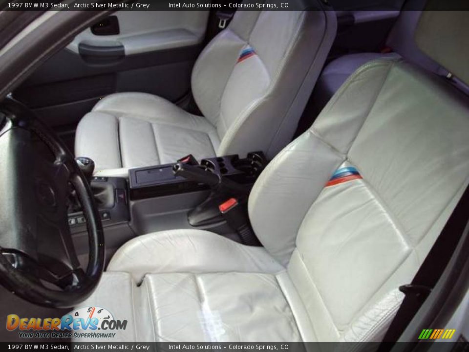 1997 BMW M3 Sedan Arctic Silver Metallic / Grey Photo #4