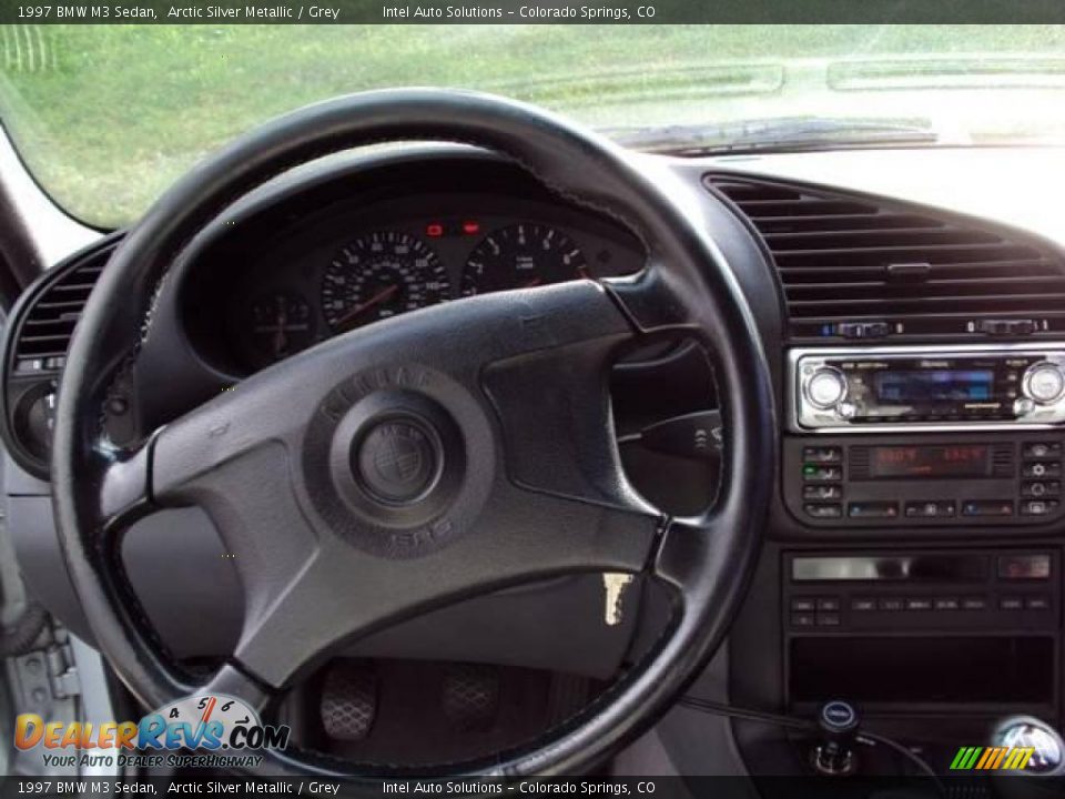 1997 BMW M3 Sedan Arctic Silver Metallic / Grey Photo #7