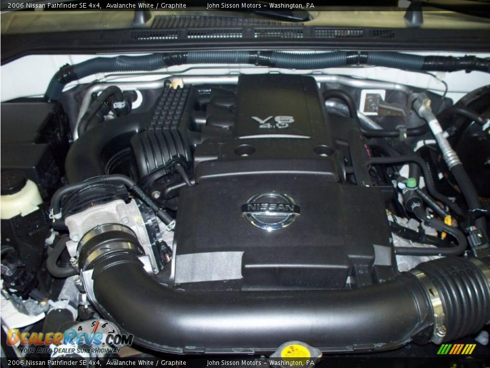 2006 Nissan Pathfinder SE 4x4 Avalanche White / Graphite Photo #12