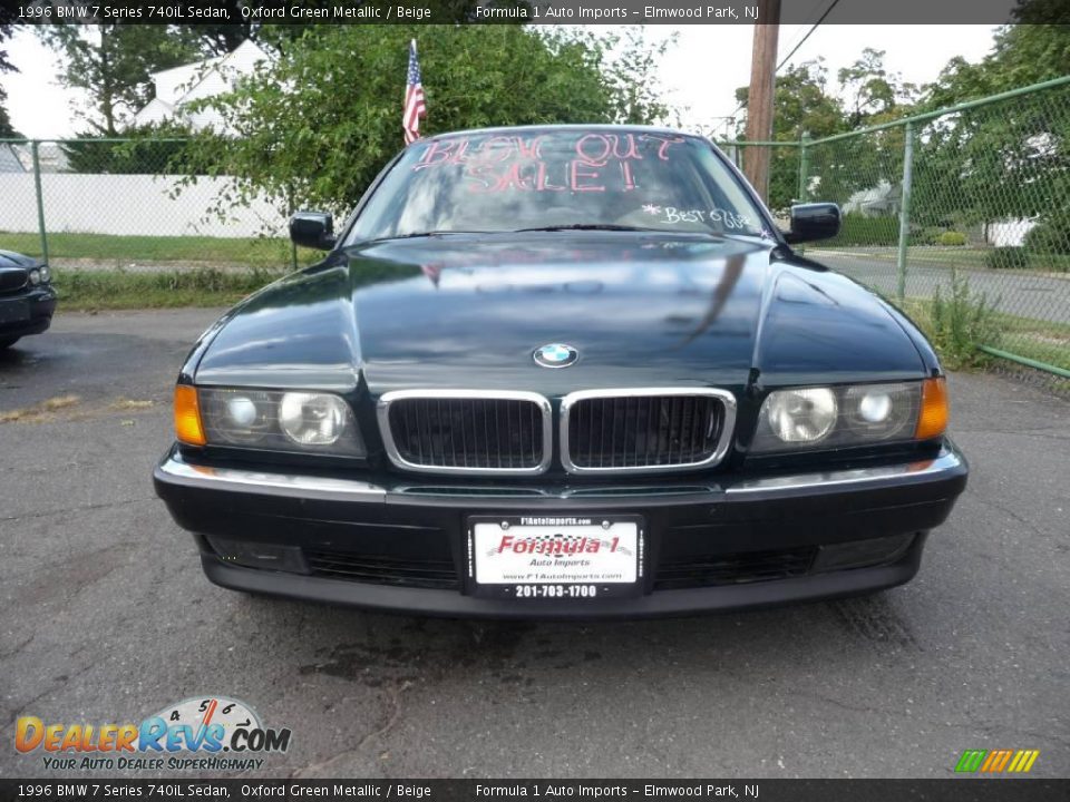 1996 BMW 7 Series 740iL Sedan Oxford Green Metallic / Beige Photo #1