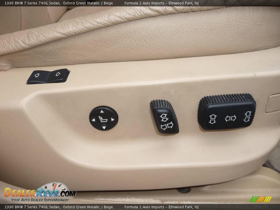 1996 BMW 7 Series 740iL Sedan Oxford Green Metallic / Beige Photo #14