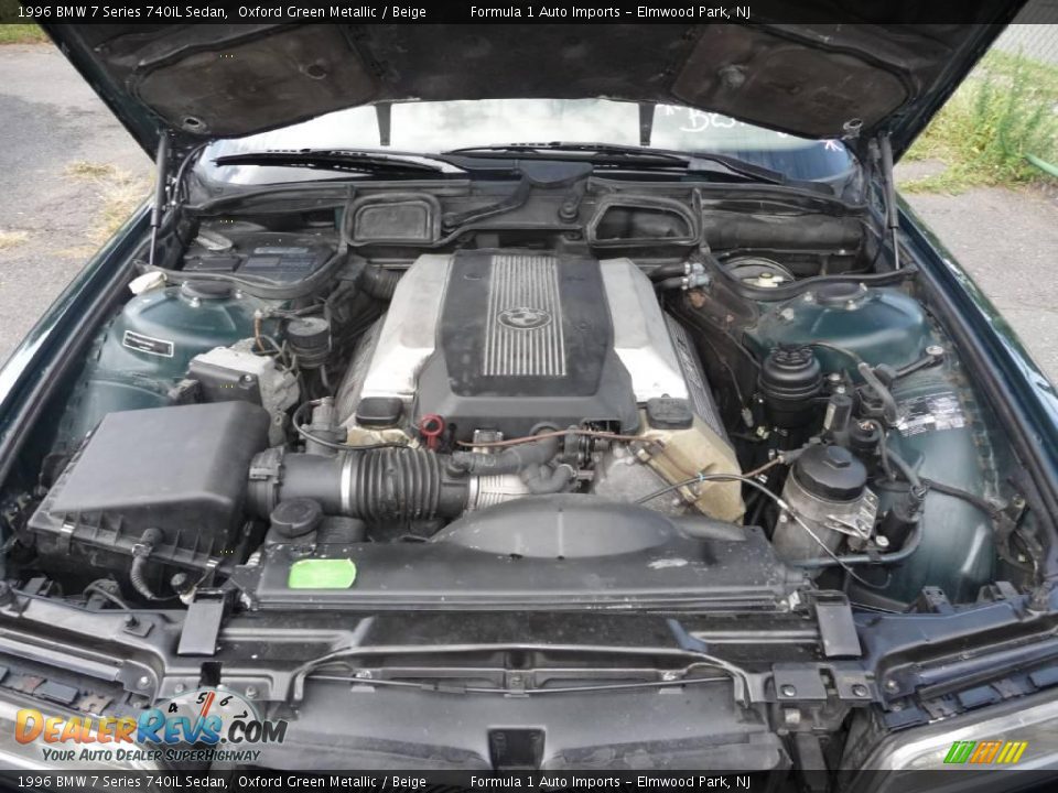 1996 BMW 7 Series 740iL Sedan Oxford Green Metallic / Beige Photo #21