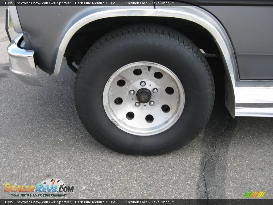 1989 Chevrolet Chevy Van G20 Sportvan Dark Blue Metallic / Blue Photo #14