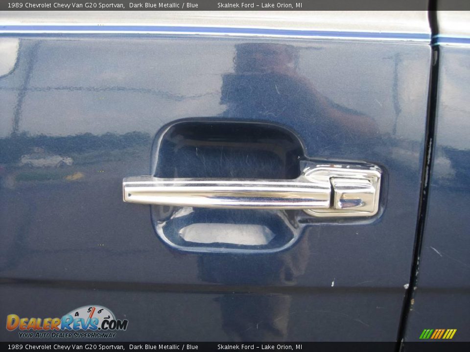 1989 Chevrolet Chevy Van G20 Sportvan Dark Blue Metallic / Blue Photo #19