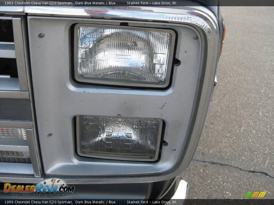 1989 Chevrolet Chevy Van G20 Sportvan Dark Blue Metallic / Blue Photo #21