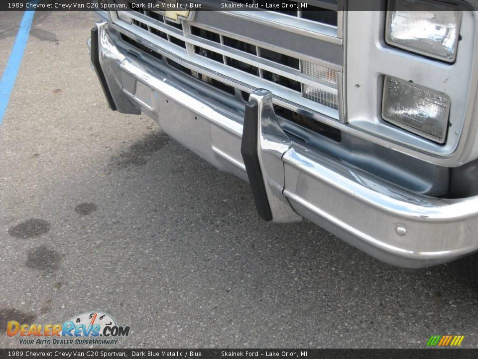 1989 Chevrolet Chevy Van G20 Sportvan Dark Blue Metallic / Blue Photo #22