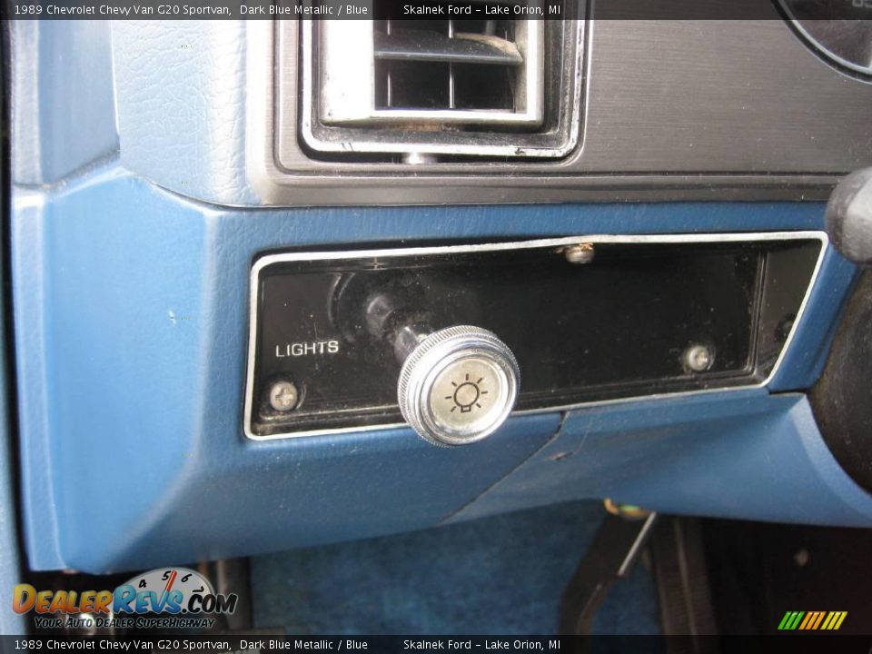 1989 Chevrolet Chevy Van G20 Sportvan Dark Blue Metallic / Blue Photo #25