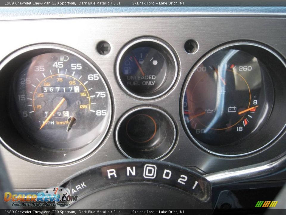 1989 Chevrolet Chevy Van G20 Sportvan Dark Blue Metallic / Blue Photo #26