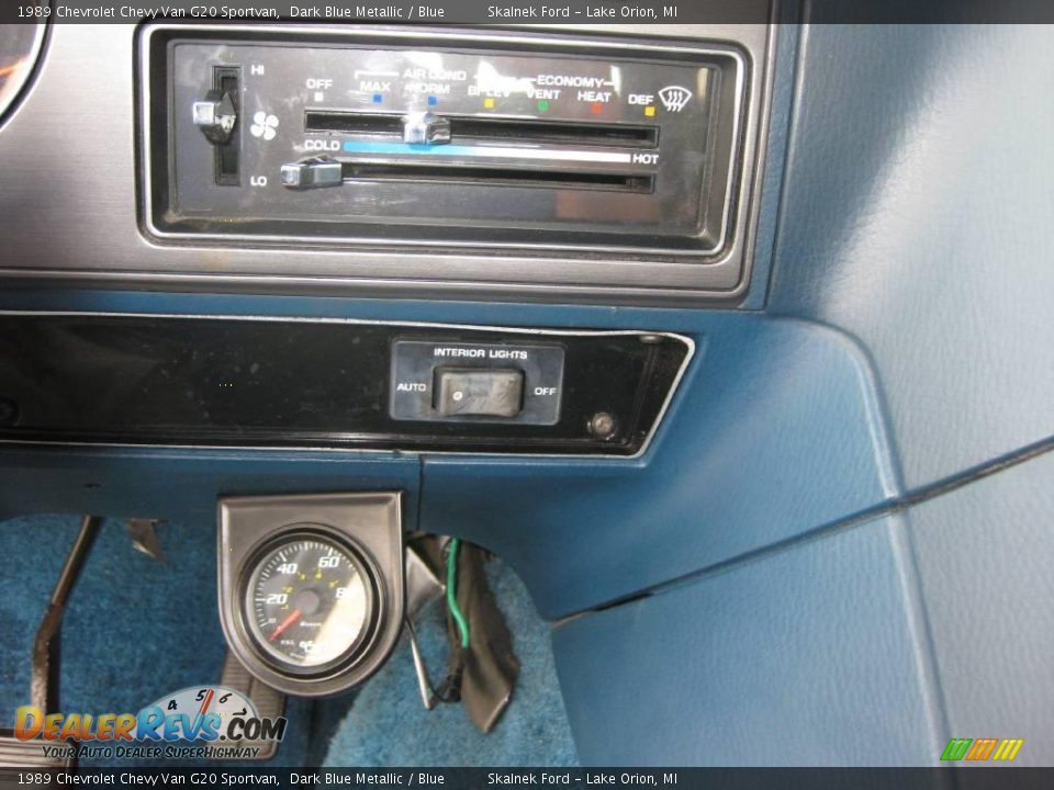1989 Chevrolet Chevy Van G20 Sportvan Dark Blue Metallic / Blue Photo #27