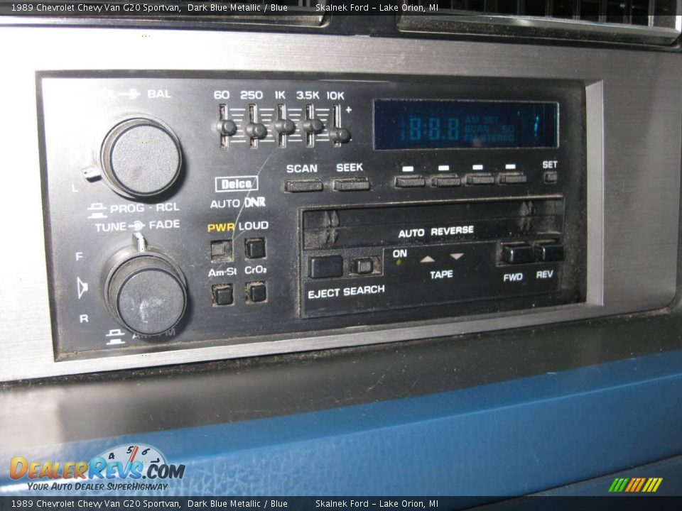 1989 Chevrolet Chevy Van G20 Sportvan Dark Blue Metallic / Blue Photo #29