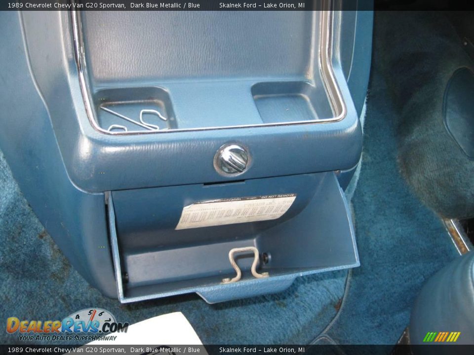 1989 Chevrolet Chevy Van G20 Sportvan Dark Blue Metallic / Blue Photo #30