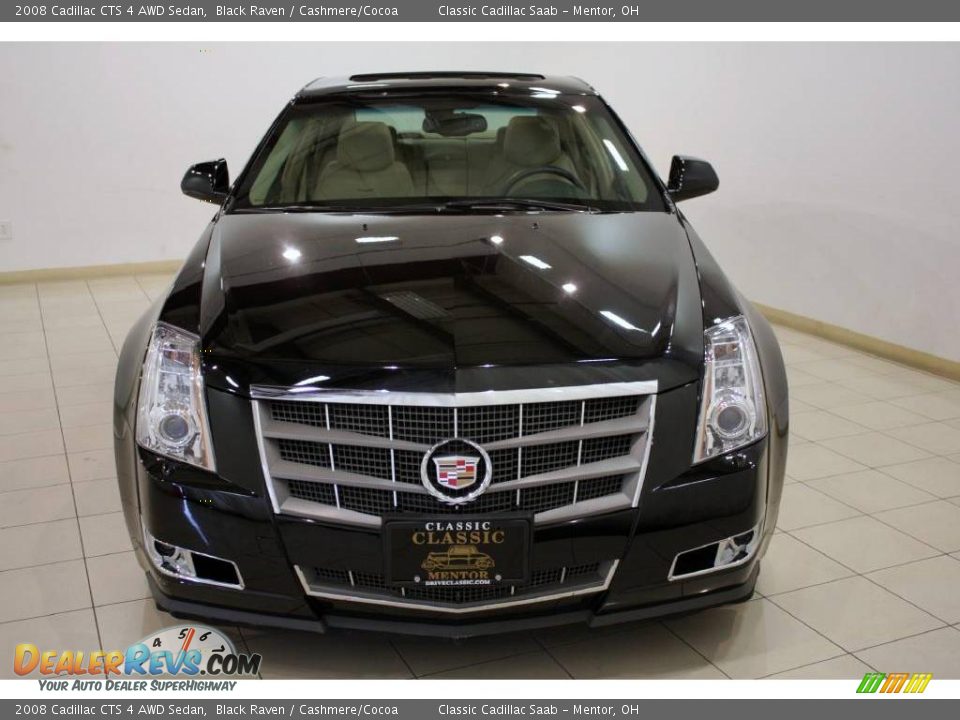 2008 Cadillac CTS 4 AWD Sedan Black Raven / Cashmere/Cocoa Photo #2