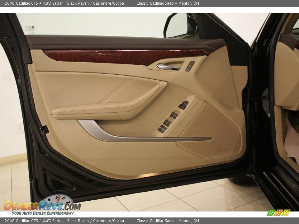2008 Cadillac CTS 4 AWD Sedan Black Raven / Cashmere/Cocoa Photo #8