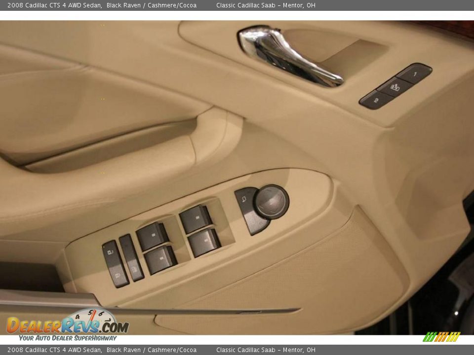 2008 Cadillac CTS 4 AWD Sedan Black Raven / Cashmere/Cocoa Photo #9