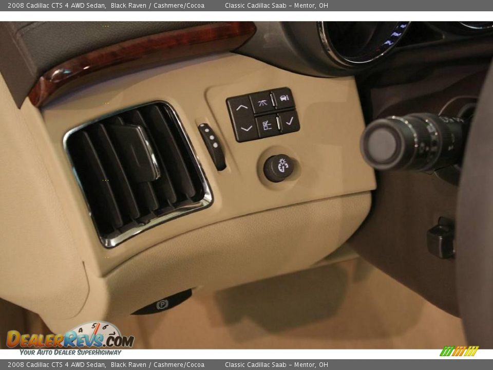 2008 Cadillac CTS 4 AWD Sedan Black Raven / Cashmere/Cocoa Photo #10