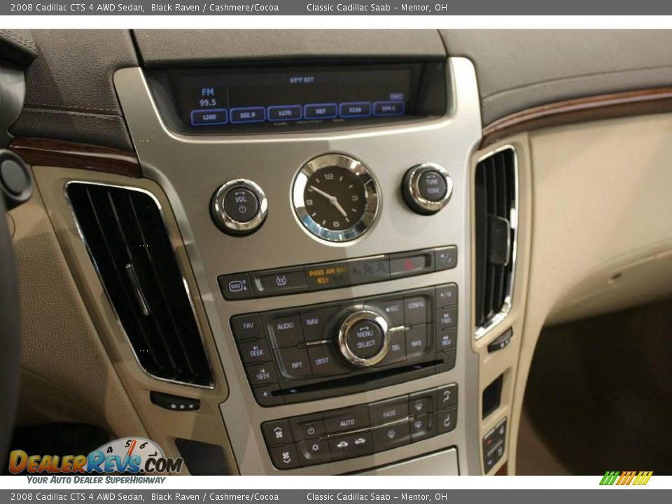 2008 Cadillac CTS 4 AWD Sedan Black Raven / Cashmere/Cocoa Photo #17