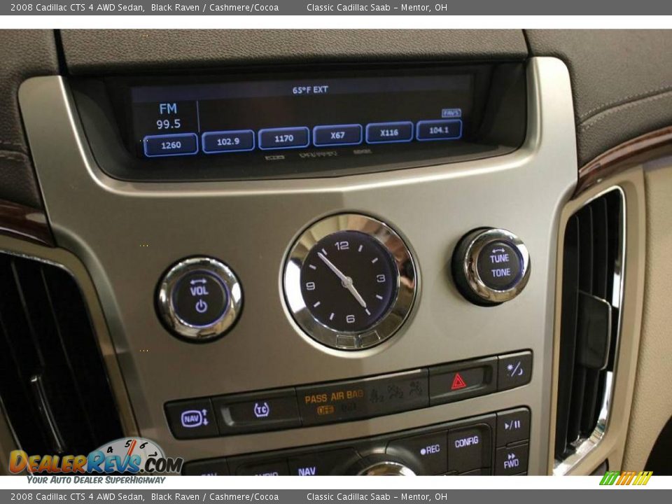 2008 Cadillac CTS 4 AWD Sedan Black Raven / Cashmere/Cocoa Photo #18
