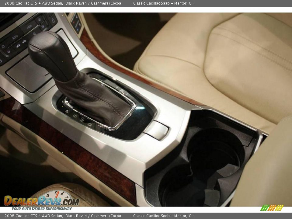 2008 Cadillac CTS 4 AWD Sedan Black Raven / Cashmere/Cocoa Photo #20