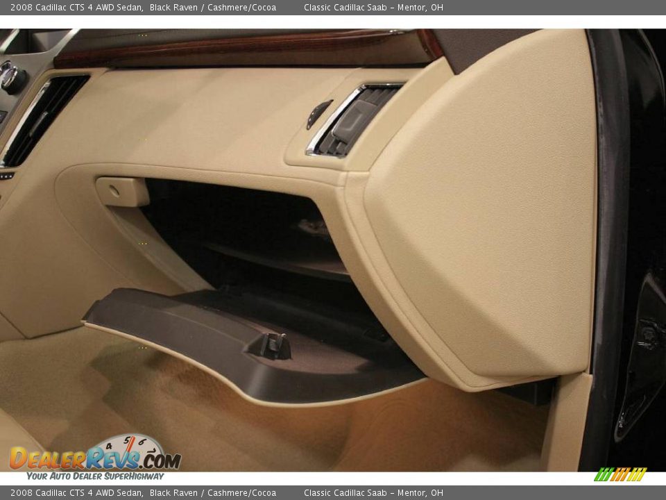 2008 Cadillac CTS 4 AWD Sedan Black Raven / Cashmere/Cocoa Photo #22