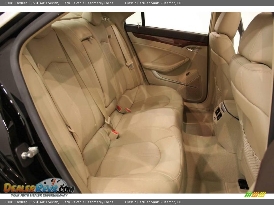 2008 Cadillac CTS 4 AWD Sedan Black Raven / Cashmere/Cocoa Photo #24